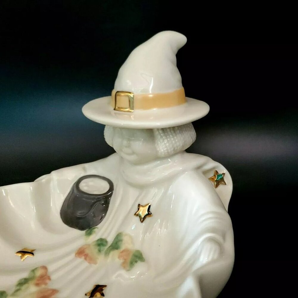 Lenox Occasions Halloween Witch Porcelain Candy Dish - Picture 10 of 12